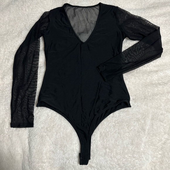 Klassy Network Mesh Back Bramisuit, Black XL - Picture 3 of 7